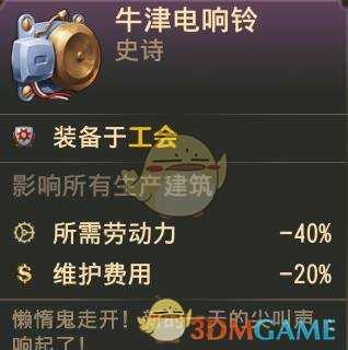《纪元1800》眼镜厂工会布局图