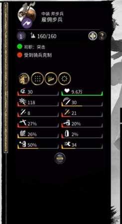 《全面战争:三国》雇佣步兵战场表现评价分析