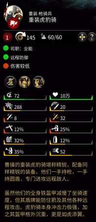 《全面战争：三国》盾牌数值介绍分享——冲骑盾