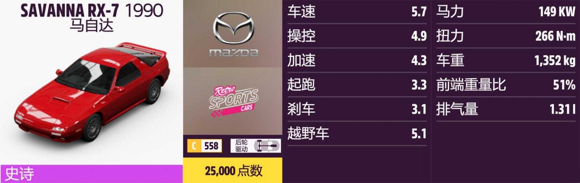 《极限竞速:地平线5》马自达全车辆获取方法介绍