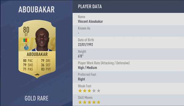 《FIFA 19》全5星花式球员汇总