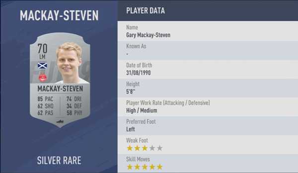 《FIFA 19》全5星花式球员汇总