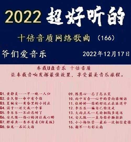 群星《2022超好听的十倍音质网络歌曲（166）》WAV分轨.