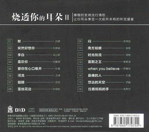 群星《烧透你的耳朵》2CD[WAV分轨]