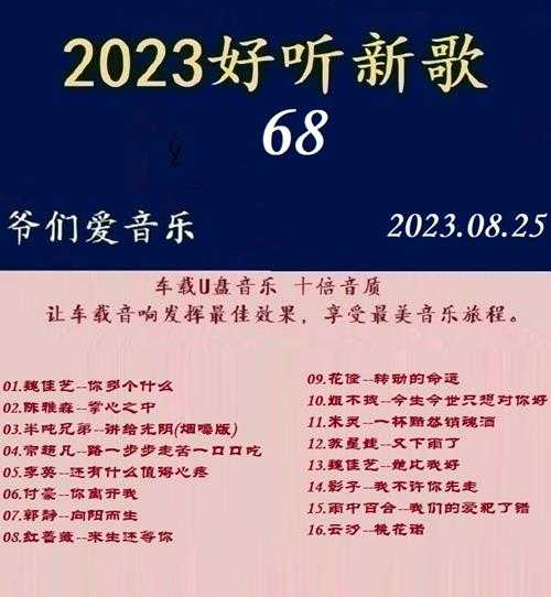 群星《2023好听新歌68》十倍音质WAV分轨