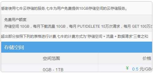 使用七牛云存储的镜像功能和免费流量来加速网站