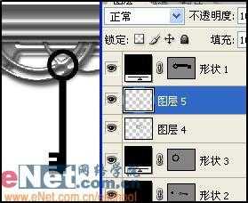 Photoshop图层样式高级运用之制作金钥匙