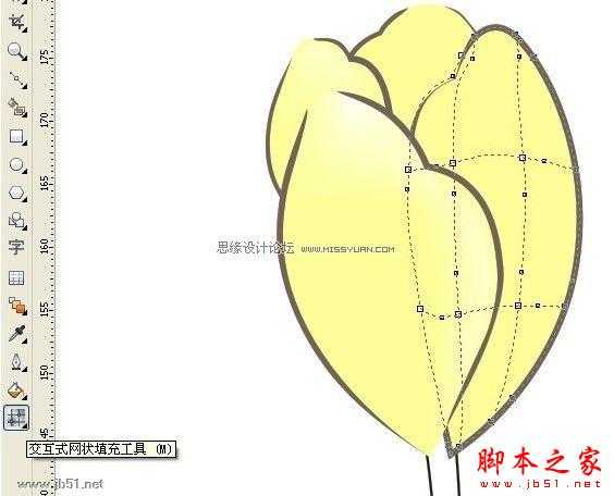 CorelDRAW(CDR)设计绘制漂亮的花朵工笔画效果实例教程