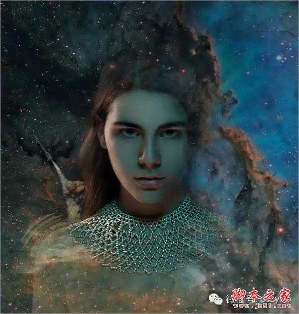 用PS合成星空背景的科幻电影人物海报的方法