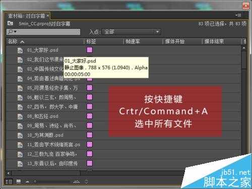 PS批处理工具给Premiere批量添加对白字幕方法图解