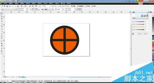 cdr怎么把一个圆等分成四份? coreldraw等分圆的技巧
