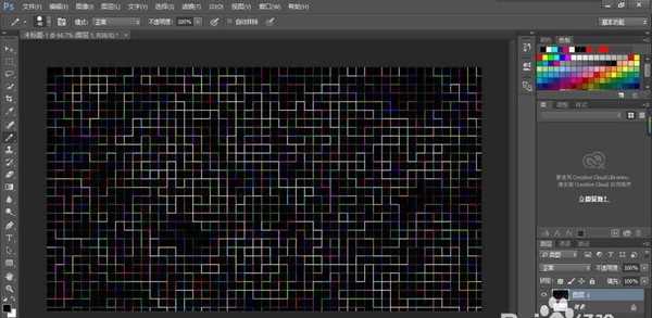 ps怎么给图片制作彩色网格特效?