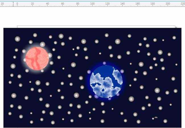 cdr怎么设计太空星球海报? cdr画太空星球效果的教程