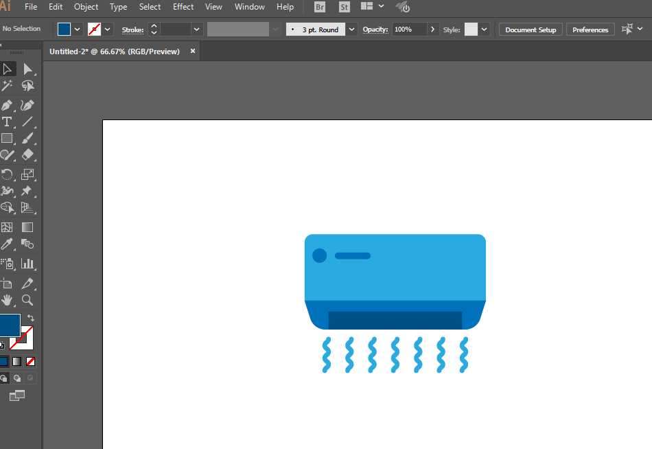 ai怎么设计空调图标? ai画空调标志的教程