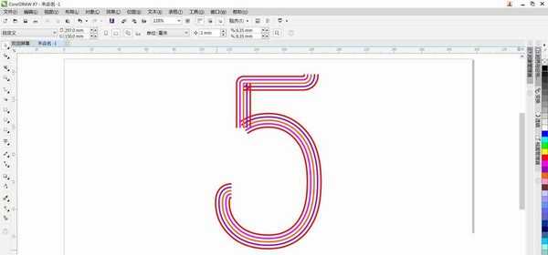 cdr怎么设计彩色的线条字体? cdr字体设计方法
